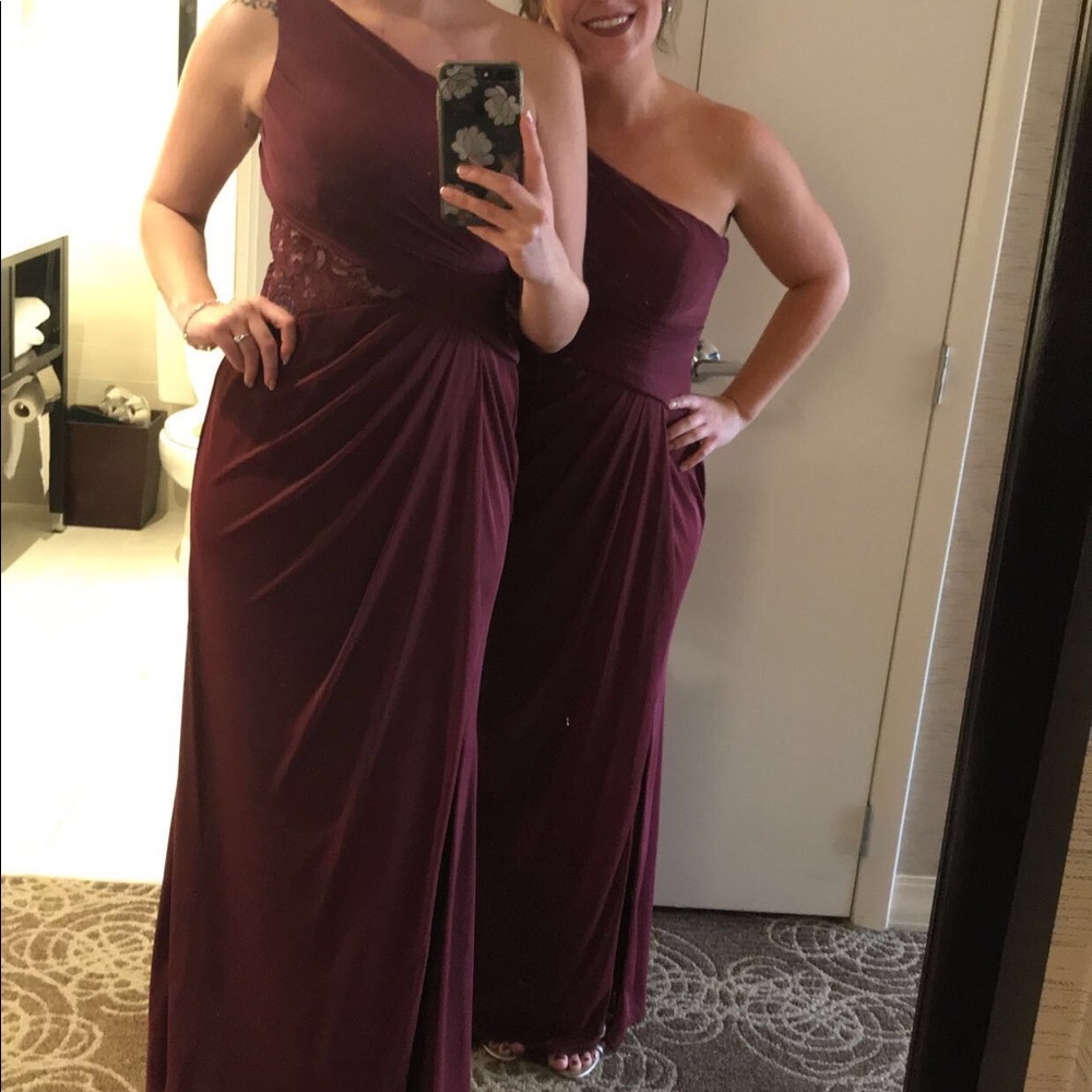 Maroon/ Wine Bridesmaid Dress